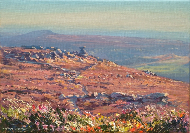 Mark Preston - late afternoon light, derwent edge